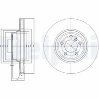 DELPHI BG9788 - Disco de freno