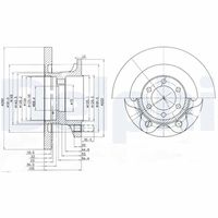 DELPHI BG9722 - Disco de freno