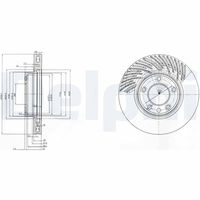 DELPHI BG9773 - Disco de freno