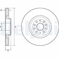 DELPHI BG9952 - Disco de freno