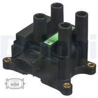 DELPHI CE2004212B1 - Bobina de encendido: Versión de conexión SAE<br>Modelo de conector: Hembra<br>Número de enchufes de contacto: 3<br>Tensión [V]: 12<br>