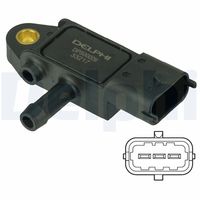 DELPHI DPS00009 - Sensor, presión gas de escape