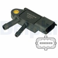 DELPHI DPS00018 - Sensor, presión gas de escape