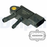 DELPHI DPS00016 - Sensor, presión gas de escape