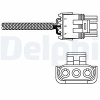 DELPHI ES1099012B1 - Sonda lambda: Sonda de regulación<br>Lado de montaje: delante del catalizador<br>Cantidad líneas: 3<br>intervalo de cambio recomendado [km]: 160000<br>Conexión / terminal/borne: adaptar conexión enchufe si procede<br>