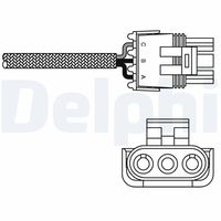 DELPHI ES1099612B1 - Sonda lambda: Sonda de regulación<br>Lado de montaje: delante del catalizador<br>Sonda lambda: Sonda de diagnosis<br>Lado de montaje: después de catalizador<br>Longitud de cable [mm]: 400<br>Sonda lambda: Sonda convencional<br>Sonda lambda: térmico<br>