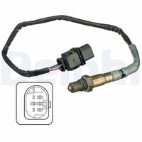 BOSCH 0258986756 - Sonda lambda: Sonda de regulación<br>Lado de montaje: delante del catalizador<br>Cantidad líneas: 4<br>Longitud total [mm]: 650<br>