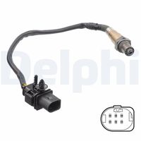 BOSCH 0281004087 - Lado de montaje: delante del catalizador<br>Sonda lambda: Sonda de regulación<br>Sonda lambda: térmico<br>Tamaño de rosca exterior: M18 x 1,5<br>Ancho de llave: 22<br>Cantidad líneas: 5<br>Longitud de cable [mm]: 406<br>Peso [kg]: 0,097<br>