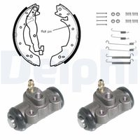 DELPHI KP638 - Lado de montaje: Eje trasero<br>Ancho [mm]: 42<br>Peso [kg]: 2,7<br>Diámetro de tambor [mm]: 229<br>Material: Hierro fundido<br>Tipo de montaje: premontado<br>Artículo complementario/Información complementaria: con cilindro de freno de rueda<br>Reajuste: con reajuste automático<br>Sistema de frenos: TRW<br>Tipo de envase: caja<br>para diámetro disco de freno [mm]: 229<br>long. de embalaje [cm]: 24<br>Ancho de embalaje [cm]: 20,5<br>h embalaje [cm]: 10<br>Diámetro del pistón [mm]: 20,6<br>