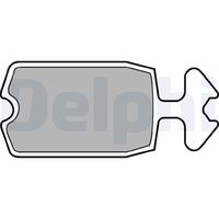 DELPHI LP100 - Sistema de frenos: CITROEN<br>Lado de montaje: Eje delantero<br>Altura [mm]: 30,4<br>Longitud [mm]: 30,4<br>Espesor [mm]: 7<br>Número de WVA: 20285<br>Número de WVA: 20440<br>