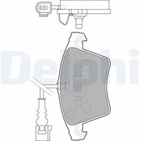 DELPHI LP1913 - Juego de pastillas de freno