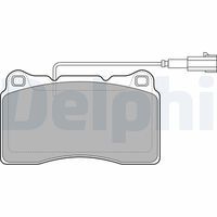 DELPHI LP2066 - Lado de montaje: Eje trasero<br>Código FMSI: D1492-8692<br>Homologación: E9 90R-01825/1156<br>Número de WVA: 23517<br>Sistema de frenos: TRW<br>Artículo complementario / información complementaria 2: sin chapa antichirridos<br>Artículo complementario/Información complementaria: con accesorios<br>Material del forro de fricción: Low-Metallic<br>Contacto avisador de desgaste: no preparado para indicador de desgaste<br>Ancho 1 [mm]: 95,8<br>Ancho 2 [mm]: 95,8<br>Altura 1 [mm]: 43,9<br>Altura 2 [mm]: 43,9<br>Espesor/grosor 1 [mm]: 16,5<br>Espesor/grosor 2 [mm]: 16,5<br>