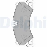 DELPHI LP2117 - Lado de montaje: Eje trasero<br>Espesor [mm]: 16,7<br>Longitud [mm]: 187,5<br>Ancho [mm]: 76<br>Contacto avisador de desgaste: excl. contacto de avisador de desgaste<br>Sistema de frenos: Brembo  <br>Número de WVA: 24552<br>Número de WVA: 24721<br>