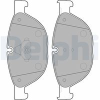 DELPHI LP2189 - Lado de montaje: Eje trasero<br>para artículo nr.: BG9421BC<br>Código FMSI: D1473<br>Homologación: E9 90R-02A0825/2711<br>Número de WVA: 24561 24562<br>Sistema de frenos: TRW<br>Artículo complementario / información complementaria 2: Chapa antichirridos<br>Artículo complementario/Información complementaria: con accesorios<br>Material del forro de fricción: Low-Metallic<br>Contacto avisador de desgaste: preparado para indicador desgaste<br>Ancho 1 [mm]: 106,4<br>Ancho 2 [mm]: 106,1<br>Altura 1 [mm]: 56<br>Altura 2 [mm]: 63,1<br>Espesor/grosor 1 [mm]: 18<br>Espesor/grosor 2 [mm]: 18<br>