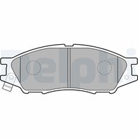 DELPHI LP2184 - Lado de montaje: Eje delantero<br>para el tipo de serie del modelo: N16E<br>Código FMSI: D1147<br>Homologación: E9 90R-02A0823/3158<br>Número de WVA: 23093<br>Sistema de frenos: TRW<br>Artículo complementario / información complementaria 2: Chapa antichirridos<br>Artículo complementario/Información complementaria: sin accesorios<br>Material del forro de fricción: Low-Metallic<br>Contacto avisador de desgaste: no preparado para indicador de desgaste<br>Ancho 1 [mm]: 124,3<br>Ancho 2 [mm]: 124<br>Altura 1 [mm]: 57,1<br>Altura 2 [mm]: 57,1<br>Espesor/grosor 1 [mm]: 16,5<br>Espesor/grosor 2 [mm]: 16,5<br>