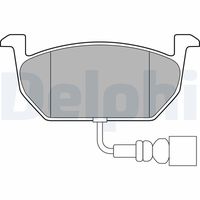 DELPHI LP2698 - Lado de montaje: Eje trasero<br>Sistema de frenos: Teves<br>Número de PR: 1KA<br>Código FMSI: D1761-8990<br>Homologación: E9 90R-02A0825/4182<br>Sistema de frenos: Continental<br>Artículo complementario / información complementaria 2: Chapa antichirridos<br>Artículo complementario/Información complementaria: sin accesorios<br>Material del forro de fricción: Low-Metallic<br>Contacto avisador de desgaste: no preparado para indicador de desgaste<br>Ancho 1 [mm]: 123,2<br>Ancho 2 [mm]: 123<br>Altura 1 [mm]: 61,3<br>Altura 2 [mm]: 50,9<br>Espesor/grosor 1 [mm]: 16,2<br>Espesor/grosor 2 [mm]: 16,2<br>Número de WVA: 25010<br>Número de WVA: 25008<br>