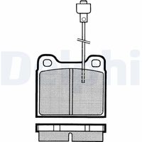 DELPHI LP156 - Juego de pastilla, freno de estacionamiento de disco
