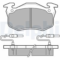 DELPHI LP350 - Juego de pastillas de freno