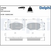 BOSCH 0986424988 - Lado de montaje: Eje delantero<br>Ancho 1 [mm]: 64<br>Altura 1 [mm]: 154,9<br>Espesor/grosor 1 [mm]: 18,1<br>Sistema de frenos: CBI<br>Contacto avisador de desgaste: no preparado para indicador de desgaste<br>Peso [kg]: 2,05<br>