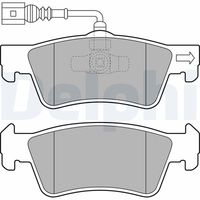 DELPHI LP2086 - Juego de pastillas de freno