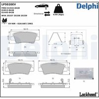 DELPHI LP2295 - Juego de pastillas de freno