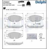 DELPHI LP2698 - Juego de pastillas de freno