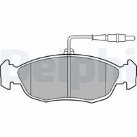 DELPHI LP793 - Lado de montaje: Eje delantero<br>Homologación: E1 90R-01881/873<br>Número de WVA: 23333<br>Sistema de frenos: Bosch<br>Artículo complementario / información complementaria 2: Chapa antichirridos<br>Artículo complementario/Información complementaria: con accesorios<br>Material del forro de fricción: Low-Metallic<br>Contacto avisador de desgaste: no preparado para indicador de desgaste<br>Ancho 1 [mm]: 131<br>Ancho 2 [mm]: 130,8<br>Altura 1 [mm]: 52,5<br>Altura 2 [mm]: 52,5<br>Espesor/grosor 1 [mm]: 17,8<br>Espesor/grosor 2 [mm]: 17,8<br>