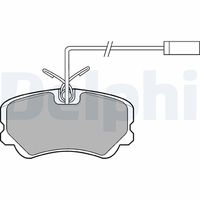 DELPHI LP900 - Juego de pastillas de freno