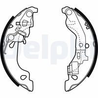DELPHI LS1858 - Juego de zapatas de frenos