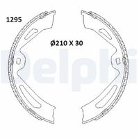 ATE 653054 - Lado de montaje: Eje trasero<br>Diámetro interior de tambor de freno [mm]: 180<br>Ancho [mm]: 25<br>Peso [kg]: 1,11<br>