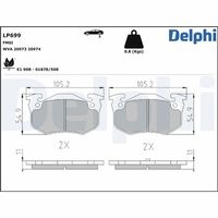 DELPHI LP699 - Juego de pastillas de freno