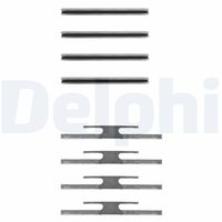 DELPHI LX0035 - Lado de montaje: Eje delantero<br>Sistema de frenos: ATE<br>Tipo de pinza de freno: Montura fija<br>