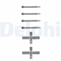 DELPHI LX0039 - Lado de montaje: Eje trasero<br>Sistema de frenos: TRW<br>Forma de resorte: Muelle de alambre<br>