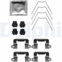 DELPHI LX0343 - Lado de montaje: Eje trasero<br>Sistema de frenos: TRW<br>Equipamiento de vehículo: para vehículos sin freno de estacionamiento electrónico<br>