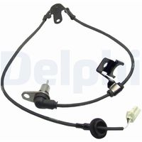 DELPHI SS20081 - Lado de montaje: Eje trasero, derecha<br>Cantidad: 1<br>Tipo de sensor: sensor pasivo<br>Cantidad de polos ocupados: 2<br>Longitud de cable [mm]: 832<br>