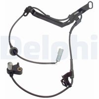 DELPHI SS20093 - Lado de montaje: Eje trasero izquierda<br>Cantidad: 1<br>Tipo de sensor: sensor pasivo<br>Cantidad de polos ocupados: 2<br>Longitud de cable [mm]: 832<br>