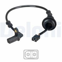 Alfa e-Parts AF08350 - Lado de montaje: Eje delantero, derecha<br>Longitud [mm]: 580<br>Peso [kg]: 0,059<br>Tipo de sensor: Hall<br>Número de enchufes de contacto: 2<br>