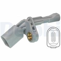 DELPHI SS20036 - Lado de montaje: Eje delantero, izquierda<br>Cantidad: 1<br>Tipo de sensor: Sensor activo<br>Cantidad de polos ocupados: 2<br>