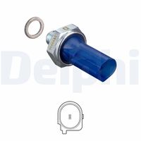 DELPHI SW90025 - Código de motor: CCZA<br>Presión [bar]: 8,5<br>Color de carcasa: marrón oscuro<br>Medida de rosca: M10×1-6g<br>Diámetro [mm]: 24<br>Ancho de llave: 24<br>Número de enchufes de contacto: 1<br>