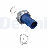 DELPHI SW90017 - Presión de conmutación [bar]: 2,5<br>Medida de rosca: M10x1.0<br>Tipo de sensor: Tipo de sensor abierto<br>