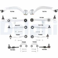 DELPHI TC1300KIT - Juego de reparación, brazo de suspensión