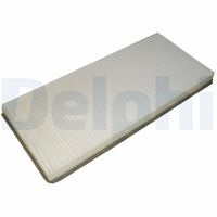 DELPHI TSP0325077 - Tipo de filtro: Filtro de partículas<br>Equipamiento de vehículo: para vehículos conn climatizador en el techo<br>Longitud [mm]: 527<br>Ancho [mm]: 144<br>Altura [mm]: 8<br>Peso [kg]: 0,012<br>