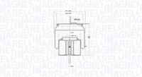 MAGNETI MARELLI 205074CFG - Fuelle, suspensión neumática