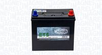 MAGNETI MARELLI ETS45JR - Tensión [V]: 12<br>Batería: sin mantenimiento<br>Capacidad de la batería [Ah]: 45<br>Corriente de arranque en frío, EN [A]: 360<br>DIN / ISO: B24<br>Longitud [mm]: 237<br>Ancho [mm]: 127<br>Altura [mm]: 225<br>Esquema de bornes: DX<br>Talón de sujeción: B00<br>Batería: con asas<br>Tipo de polos terminales: STD<br>Batería: sin indicación de nivel<br>