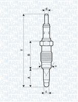 KAMOKA KP048 - Bujía de precalentamiento