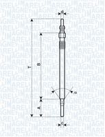 BOSCH 0250403008 - Bujía de precalentamiento - Duraterm High Speed