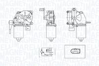 MAGNETI MARELLI TGE721AM - Tensión [V]: 12<br>Lado de montaje: delante<br>Restricción de fabricante: VALEO<br>Vehículo con dirección a la izquierda / derecha: para vehic. dirección izquierda<br>Versión: HQ<br>Fabricante: MERCEDES-BENZ<br>Fabricante: VW<br>