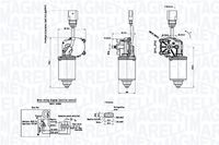 MAGNETI MARELLI TGE530MM - Número de puertas: 4<br>Tensión [V]: 12<br>Lado de montaje: posterior<br>Vehículo con dirección a la izquierda / derecha: para dirección izquierda/derecha<br>