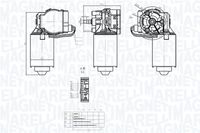 MAGNETI MARELLI TGE734PM - Motor del limpiaparabrisas