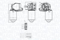 MAGNETI MARELLI 064373500010 - Motor del limpiaparabrisas